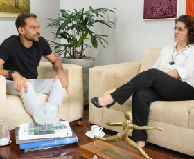 Reunião da Reitora da UnB, Rozana Naves, com o deputado distrital Fábio Félix e sua equipe. 28/11/2025. Foto: Beto Monteiro/UnB